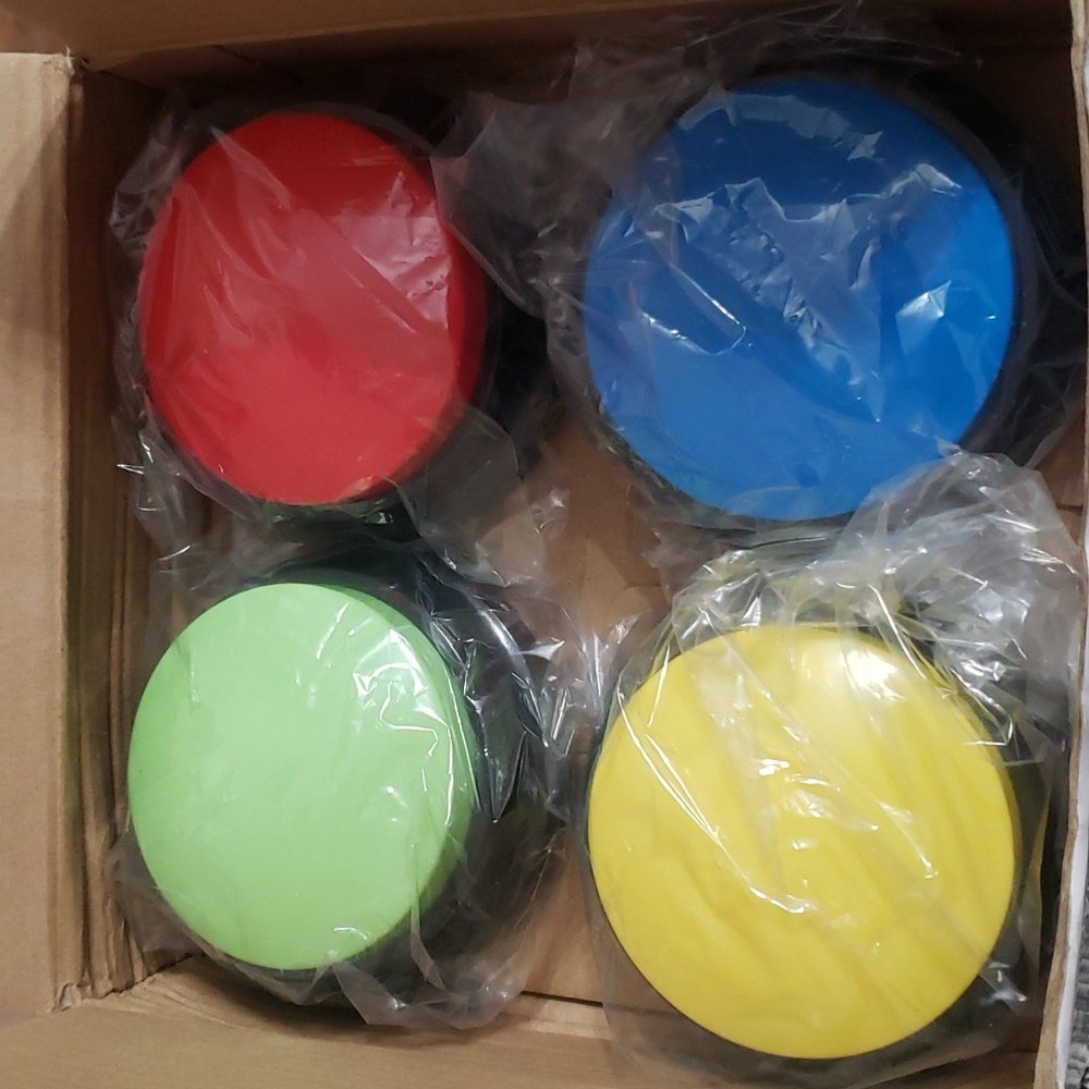 4 Color Dog Communication Talking Button Set- 30 Seconds Repeatable Dog Speaking